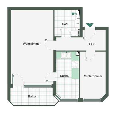 Grundriss EG vorne links