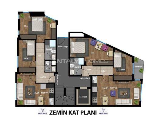 New Apartments Near the Sea and Mall in Muratpasa Antalya