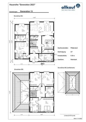Generation 14 Grundrisse Erd und -Obergeschoss