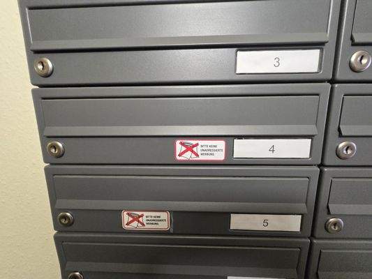 Brieffach für Postsendungen