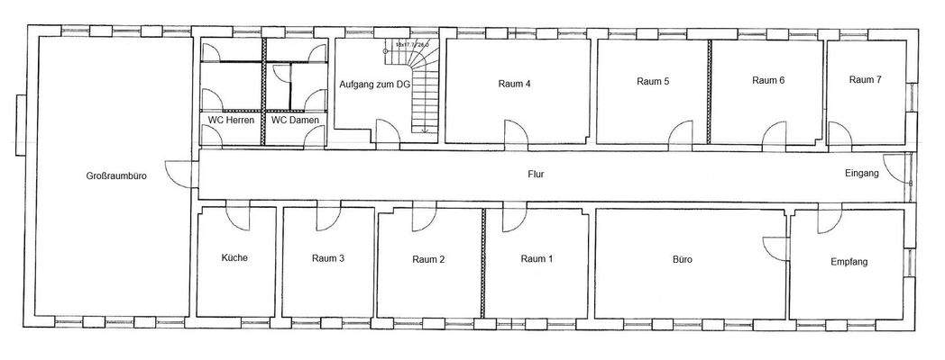 Grundriss Gebäude 1 Erdgeschoss