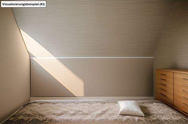 2. OG Schlafzimmer als Einrichtungsbeispiel (von KI erstellt)