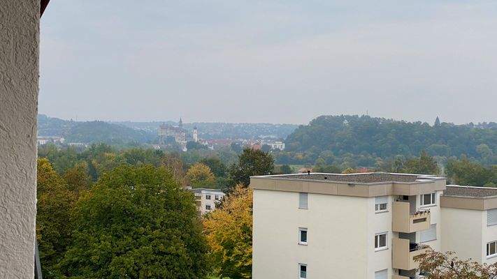 Burgblick von Ihrem Balkon aus