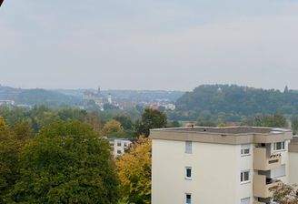 Burgblick von Ihrem Balkon aus