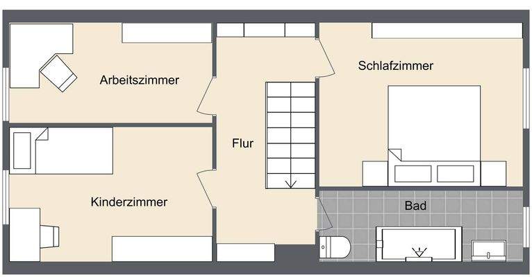 Grundriss Obergeschoss