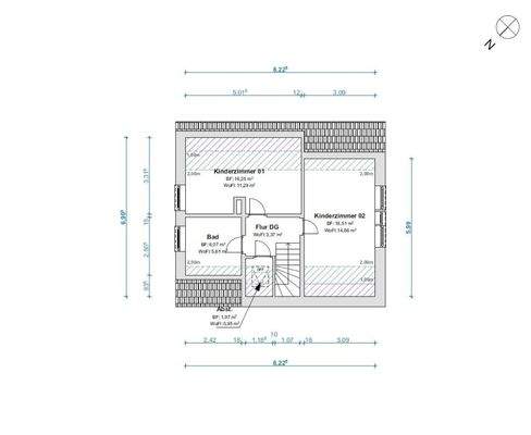 Grundriss Dachgeschoss
