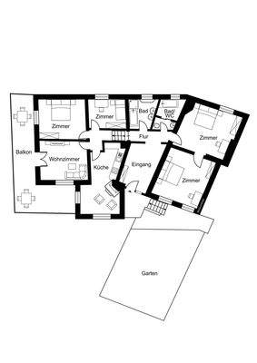 Grundriss ohne Maßstab