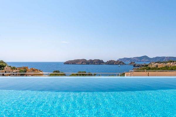 Meerblick-Infinitypool auf der Dachterrasse