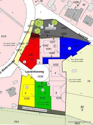 Lageplan und Baufelder 