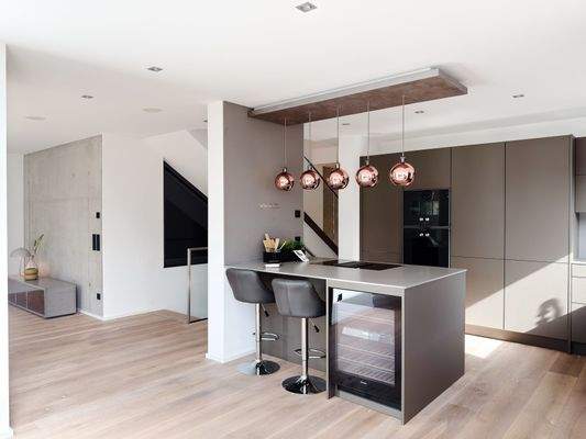 Offener Wohnbereich mit Küche