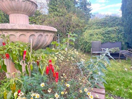 Eine aufwendig gestaltete RUHE-OASE