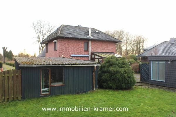 Gartenfläche auf der Nordseite