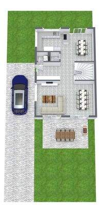 Erdgeschoss mit Außenanlagen