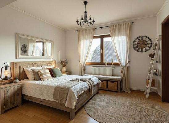 Schlafzimmer OG - digital möbliert