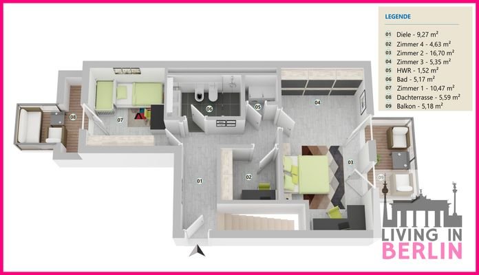 Grundriss 5. Obergeschoss