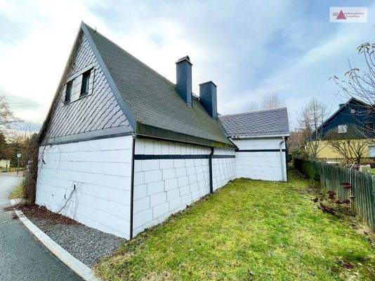 Rückansicht mit Anbau