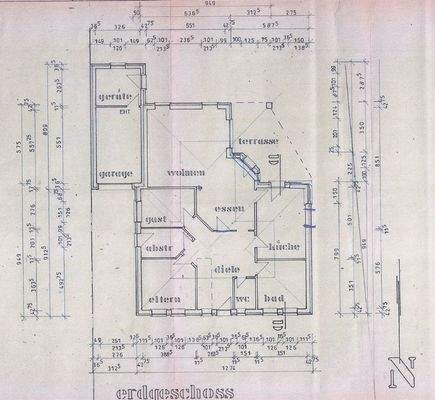 Grundrissskizze Erdgeschoss