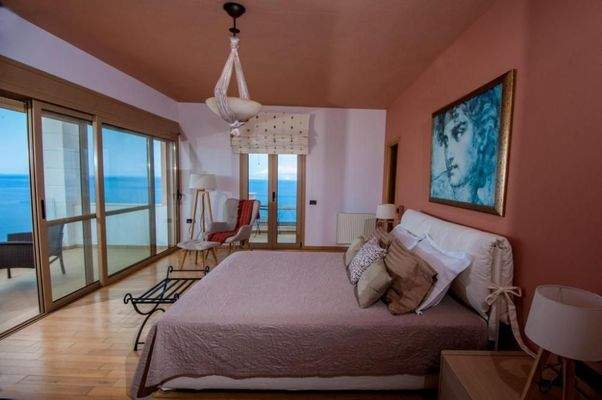 Kreta, Ammoudara bei Agios Nikolaos: Hochexklusive fünf-Schlafzimmer-Villa mit traumhafter Aussicht