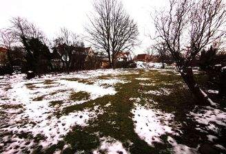 Winterblick ins Grundstück