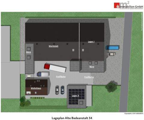 Lageplan beschriftet