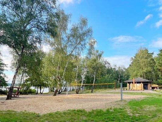 Volleyballfeld am Strand