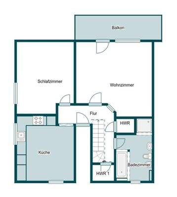 Grundriss Skizze 1.OG