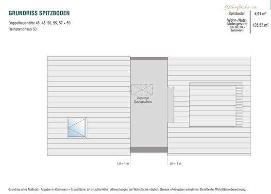 Grundriss Spitzboden
