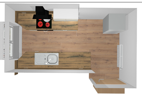 originale Küchenplanung