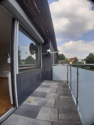 Blick auf den Balkon