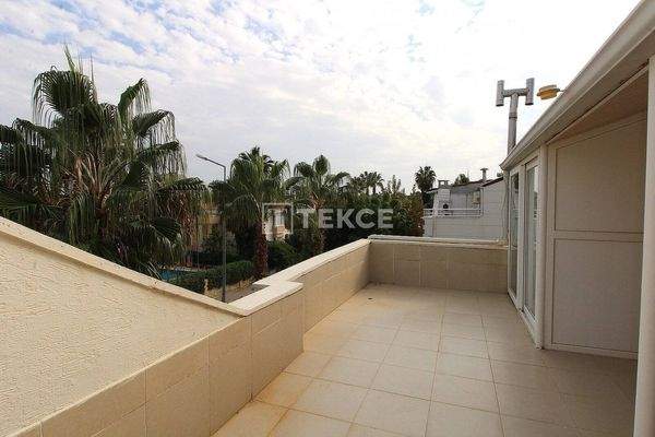 Furnished Semi-Detached Villa with Pool in Kadriye Antalya