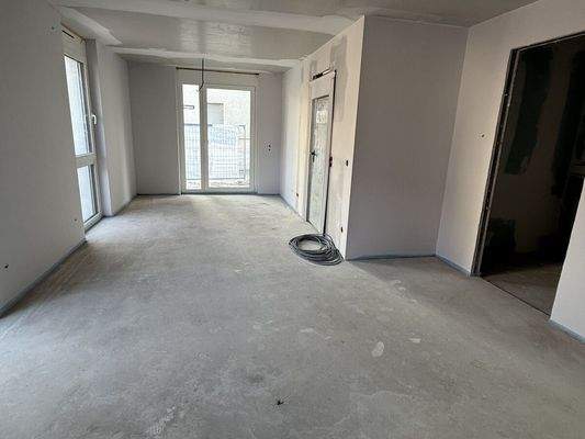 Wohnung 5 Wohnzimmer aktueller Bauszustand