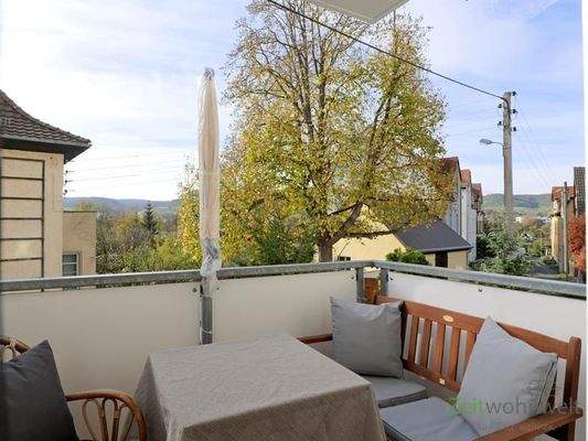 Herbstblick vom Balkon