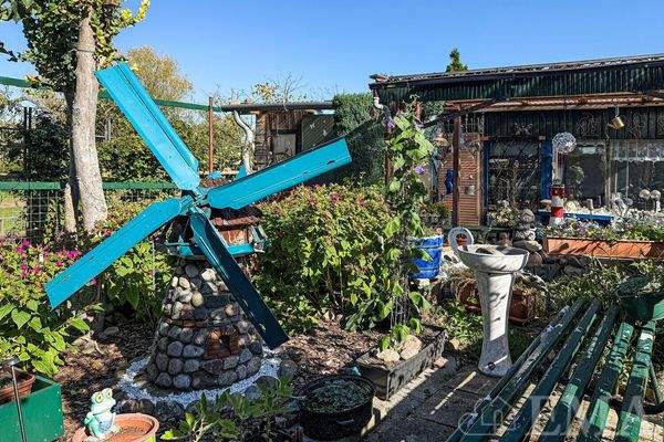 dekorativer Mietergarten