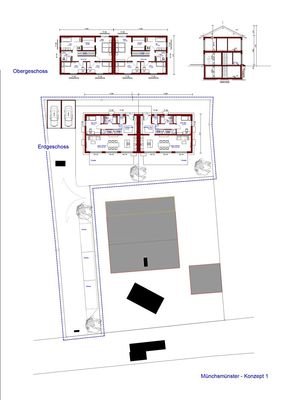 Mögliche Bebauung: Konzept Doppelhaus