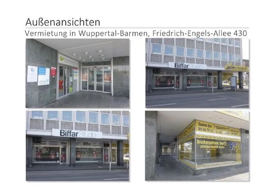 Außenansichten Ladenlokale