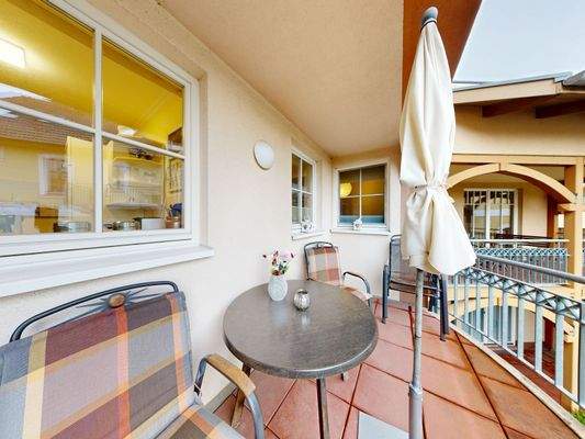 Balkon in Ostausrichtung