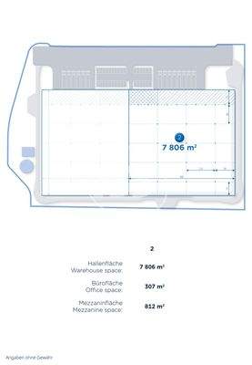 Grundriss Logistikhalle