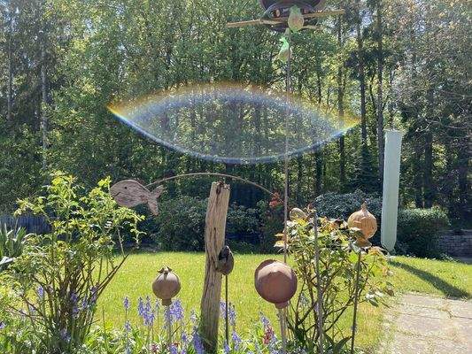 Garten und Waldblick