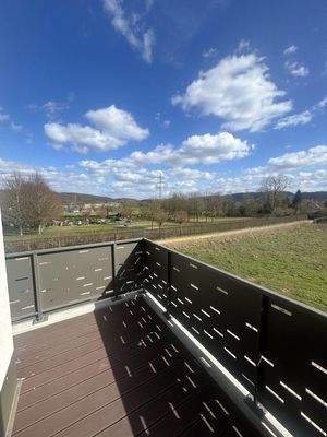 Balkon mit Blick ins Grüne