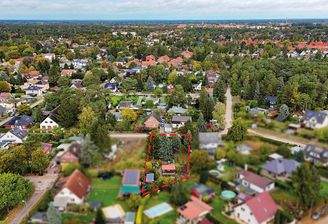 Luftbild mit Markierung