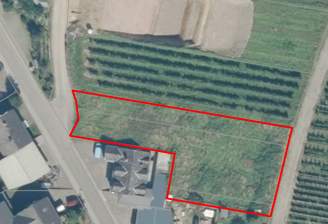 Luftbild mit markierten Grenzen