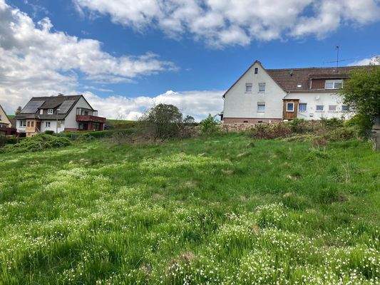 Blick auf das Grundstück