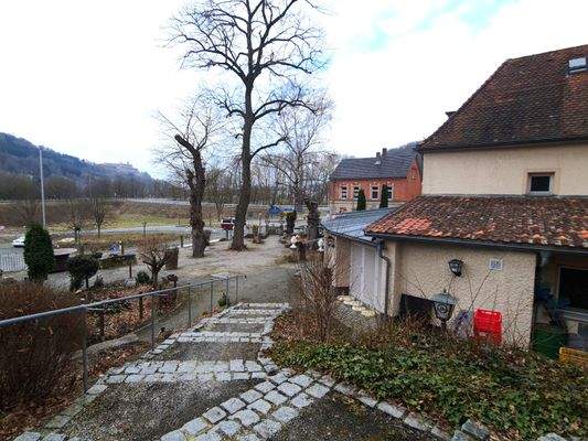Blick in den Biergarten