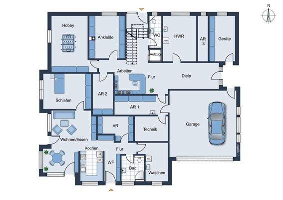 Grundriss EG mit ELW