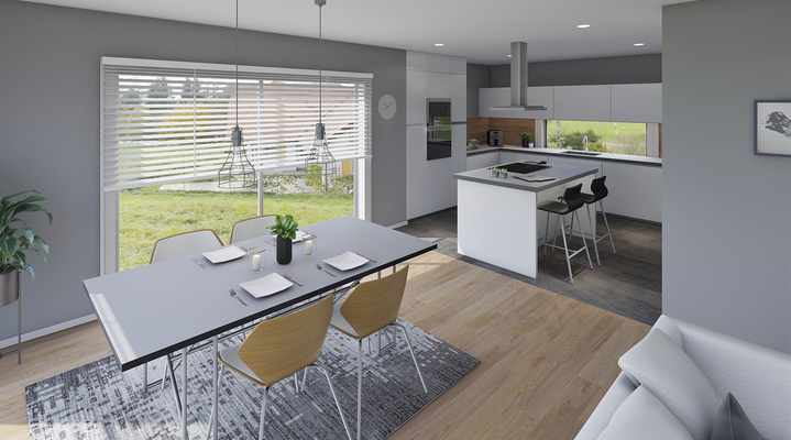 Essbereich und Küche