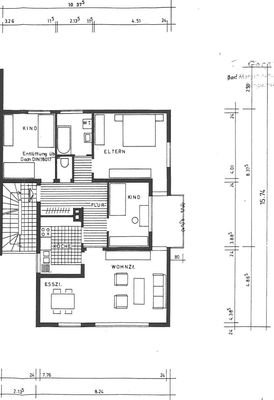 VE 1013-Maximilianstraße 29 u 31-Bauplan Grundriss OG Haus 31