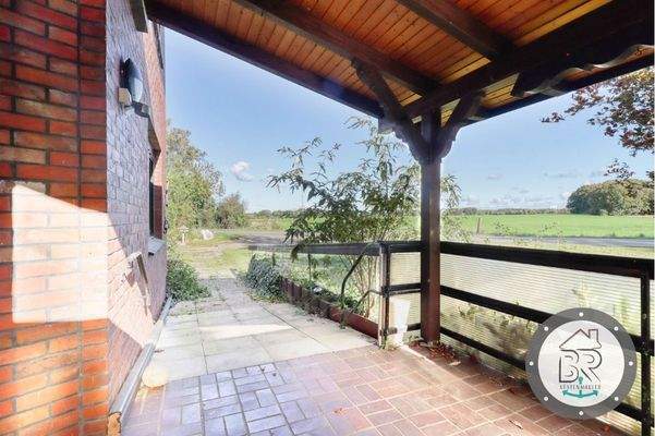 Überdachter Hauseingang