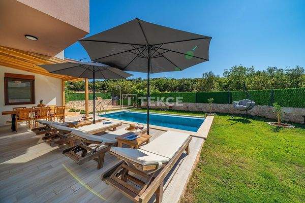 Detached Furnished Villa with Pool and Parking in Kaş Antalya