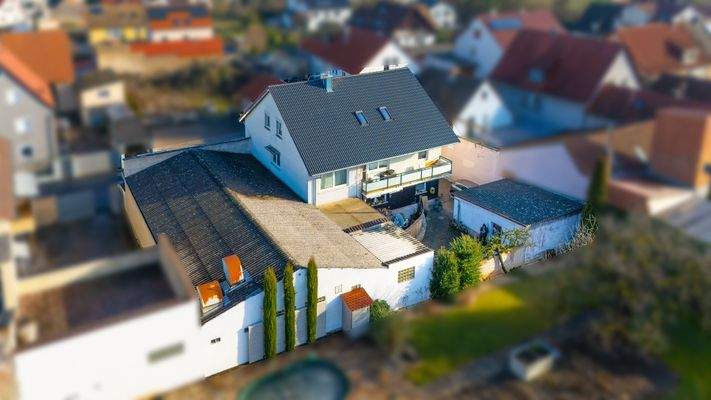 Rückseite des Anwesens