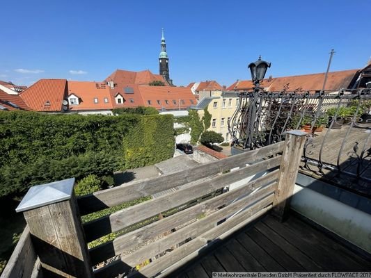 Blick von Dachterrasse  - Mehrfamilienhaus in Groß